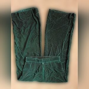 Intuitions By Kathy Manning - VTG Green Velvet Pants
